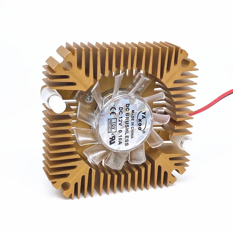 DC12V 0.1A 55mm BGA 팬 그래픽 카드 팬 브리지 칩 팬(방열판 포함) 쿨러 냉각 팬 2핀