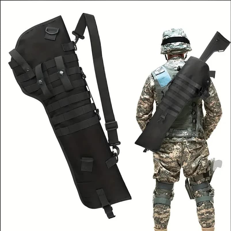 전술용 소총 홀스터 M4 AK 케이스 몰리 나일론 무기 사냥 에어소프트 홀더 페인트볼 야외 전술용 총 백팩