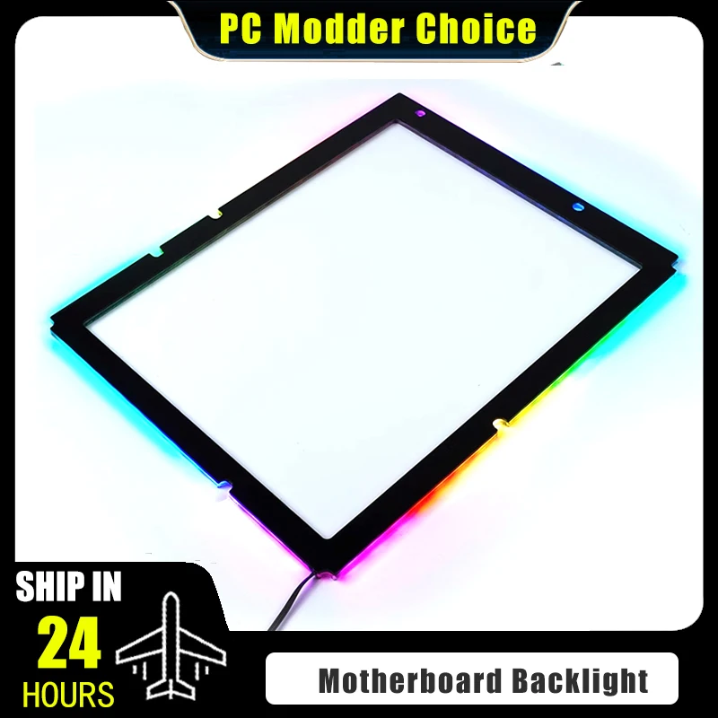 데스크탑 PC MB 백플레이트 RGB 장식용 라이트보드 ATX/MATX/ITX 마더보드 백라이트 발광 5V ARGB SYNC