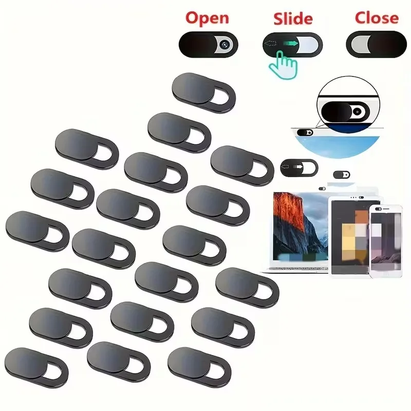 5pcs 휴대 전화 컴퓨터 렌즈 커버 카메라 보호 커버 금속 차단 스티커 웹캠 커버 개인 정보 보호 커버