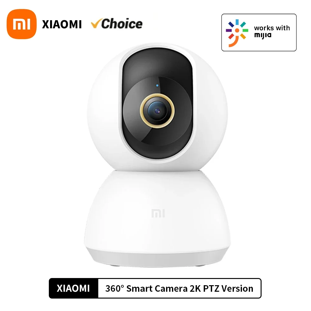 샤오미 360 °   스마트 홈 보안 카메라 Mi PTZ 2K 웹캠 1296P 3 메가픽셀 AI 인체 감지 야간 투시 웹캠 중국어 버전
