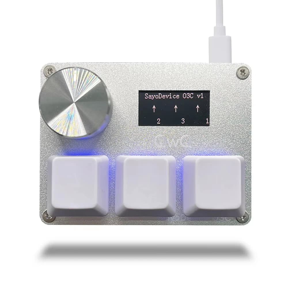 O3C 게임 키보드 SayoDevice OSU O3C 신속한 트리거 홀 스위치 마그네틱 핑크 스위치 키보드 손잡이 화면 복사 붙여 넣기 Shotcut