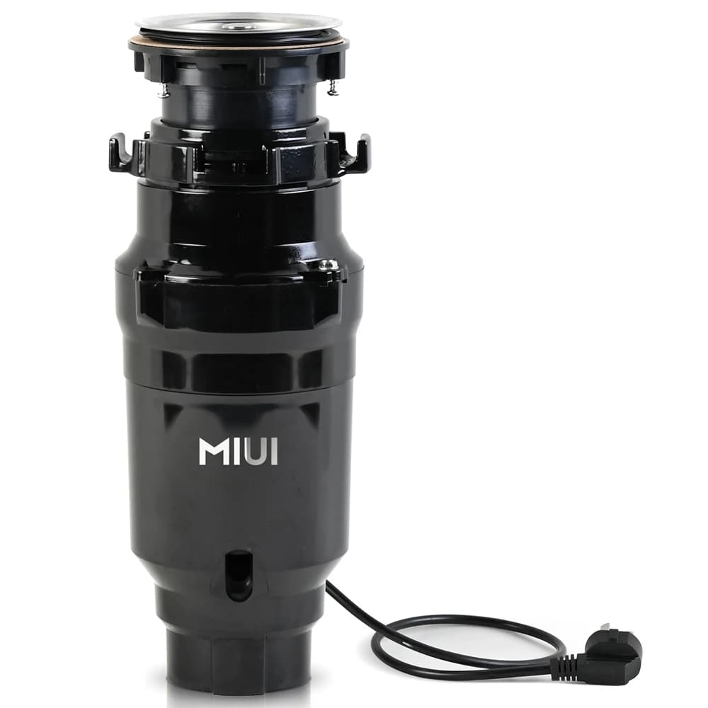 소음 감소 기능을 갖춘 연속 공급 쓰레기 처리, 1/2 HP 스테인레스 스틸 음식물 쓰레기 분쇄 시스템, 전원 코드 포함