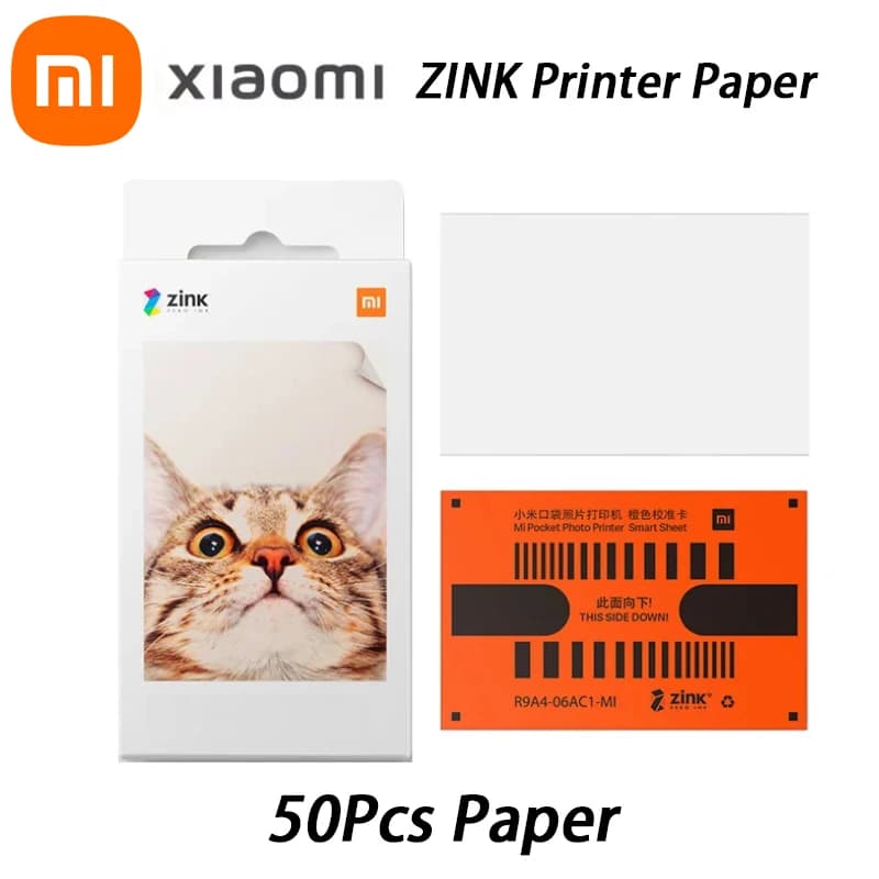 50/100 PCS Xiaomi ZINK 포켓 프린터 용지 자체 접착 사진 인쇄 Xiaomi 3 인치 미니 포켓 포토 프린터 용지