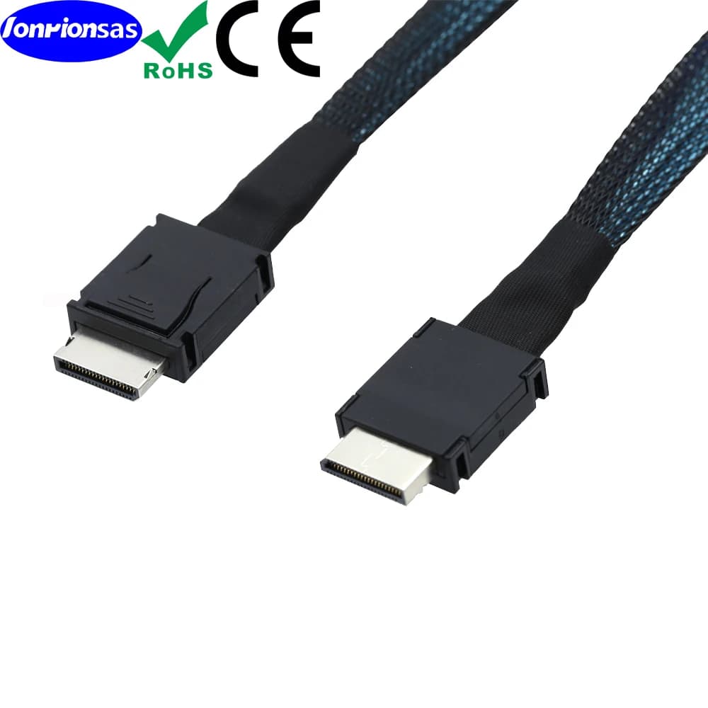 OcuLink PCIe PCI-Express SFF-8611 4i에서 OcuLink SFF-8611 4I로의 SSD 데이터 액티브 케이블 0.5m/1.0m