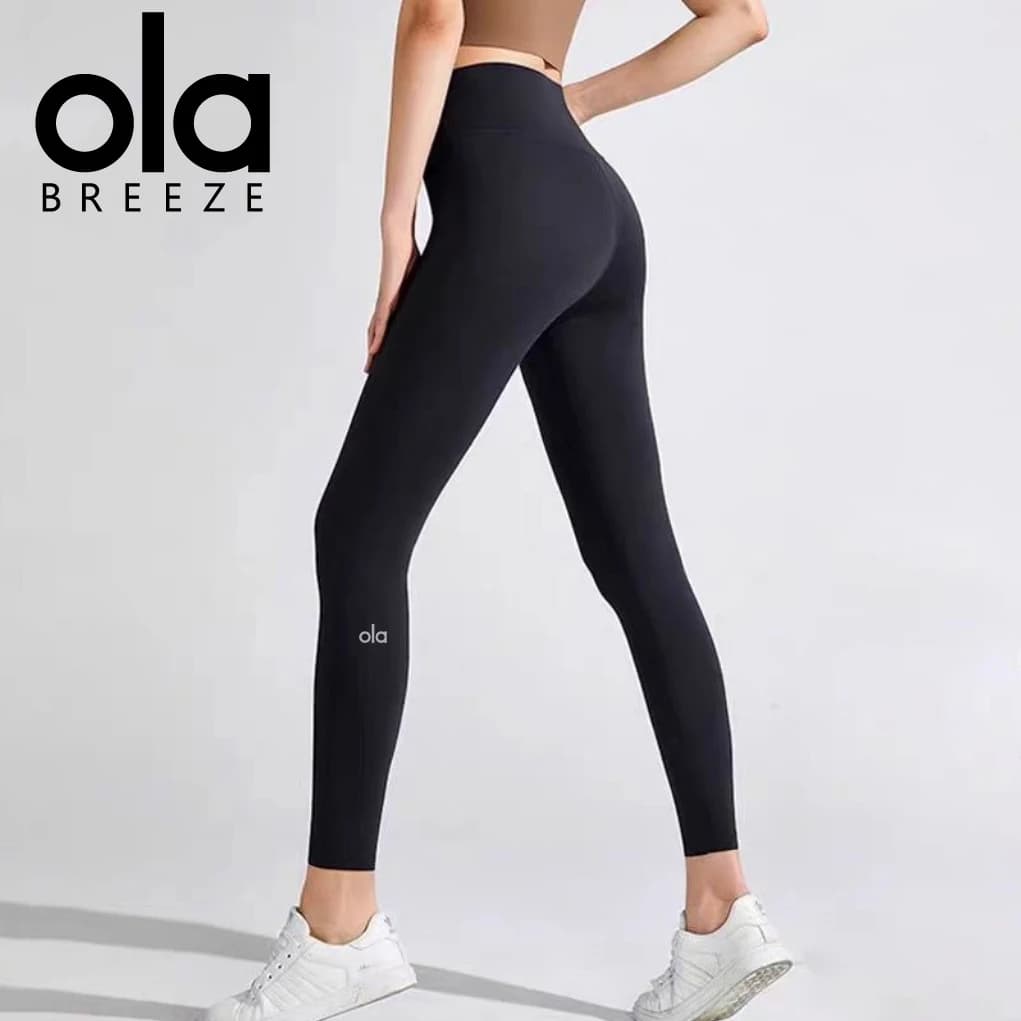 Ola Breeze 여성용 하이 웨이스트 요가 바지 꽉 끼는 통기성 스트레치 바지 체육관 운동 피트니스 러닝 사이클링 필라테스