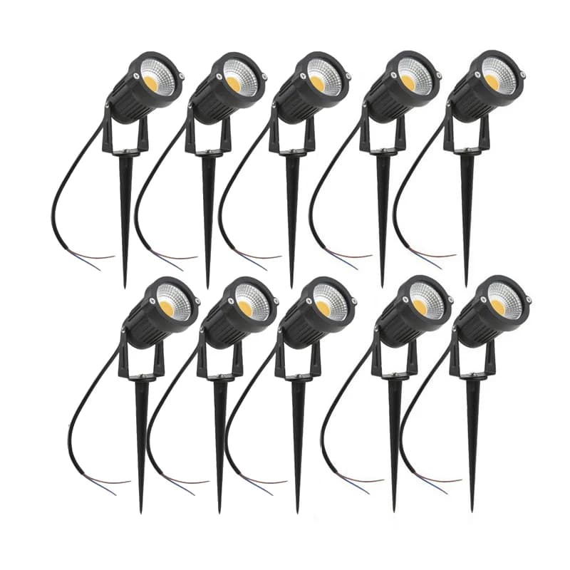 LED 정원 잔디 램프 5W 10W 15W 야외 Waterprof IP65 220V110V12V24V 풍경 스파이크 전구 정원 경로 COB 잔디 스포트라이트