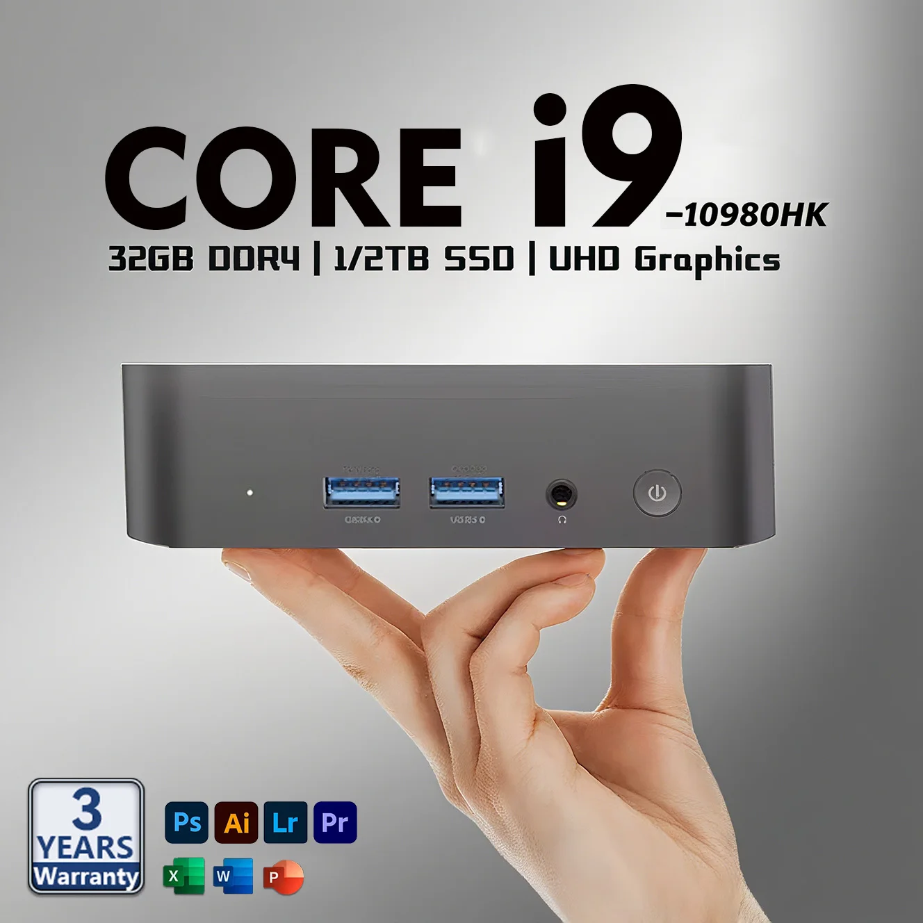 미니 PC 코어 i9 10980HK 윈도우 11 프로 32GB 램 1TB/2TB SSD 소형 포켓 컴퓨터 4K 60Hz WiFi6 BT5.2 게이밍 데스크탑 PC 휴대용
