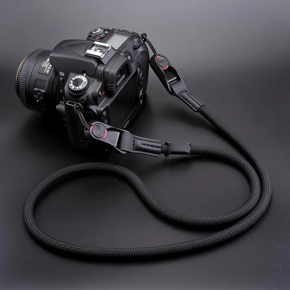 퀵 릴리스 조절 가능한 카메라 스트랩 DSLR 미러리스 카메라용 내구성 폴리아미드 등산 로프 니콘 캐논 소니 후지용