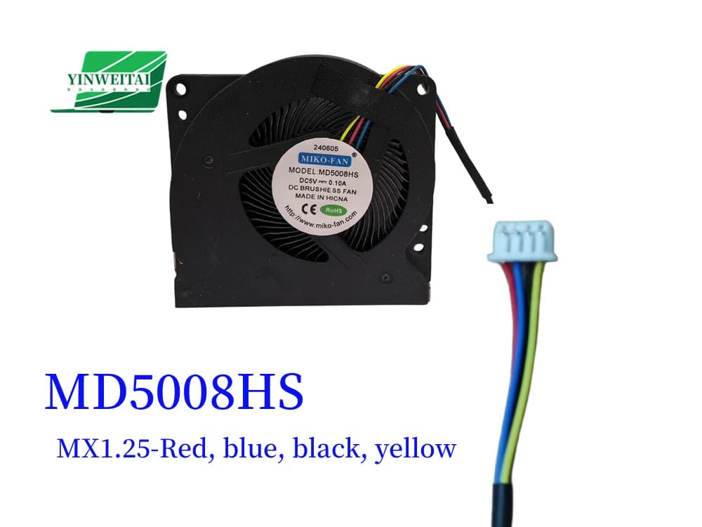 5008 MD5008HS YT5008MS AGE05010F05H DC 5V 0.25A 라디에이터용 새 CPU 쿨러 팬