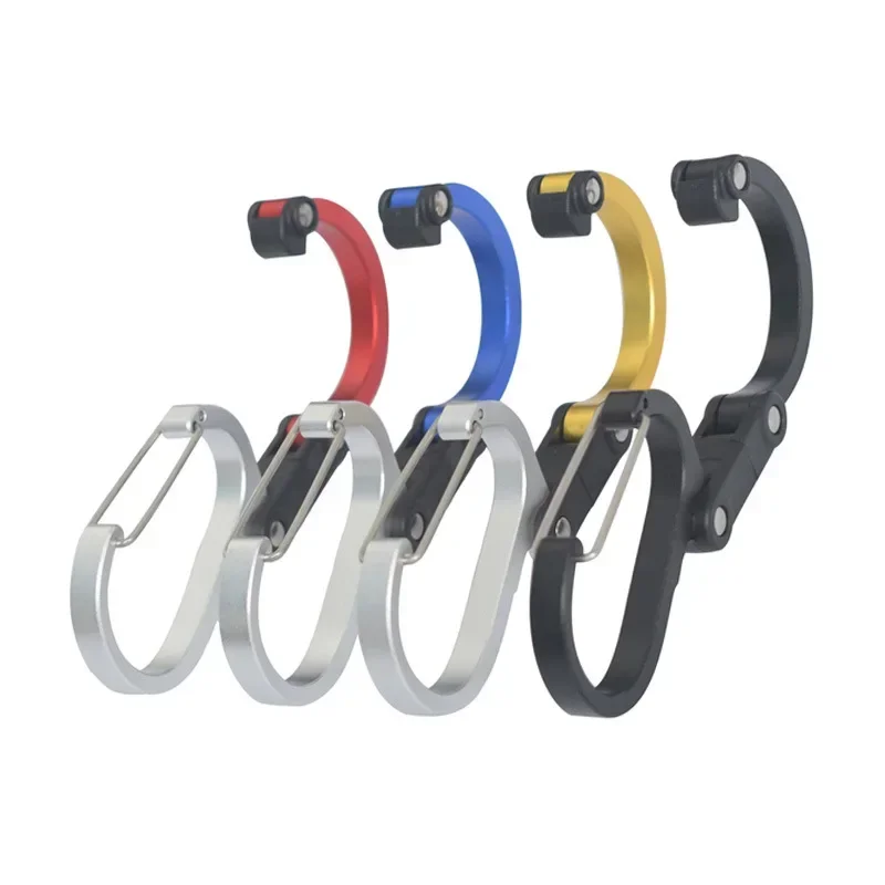 다기능 하이브리드 기어 클립 Carabiner 360도 회전 후크 강력한 버클 캠핑 하이킹 여행 배낭 야외 가제트