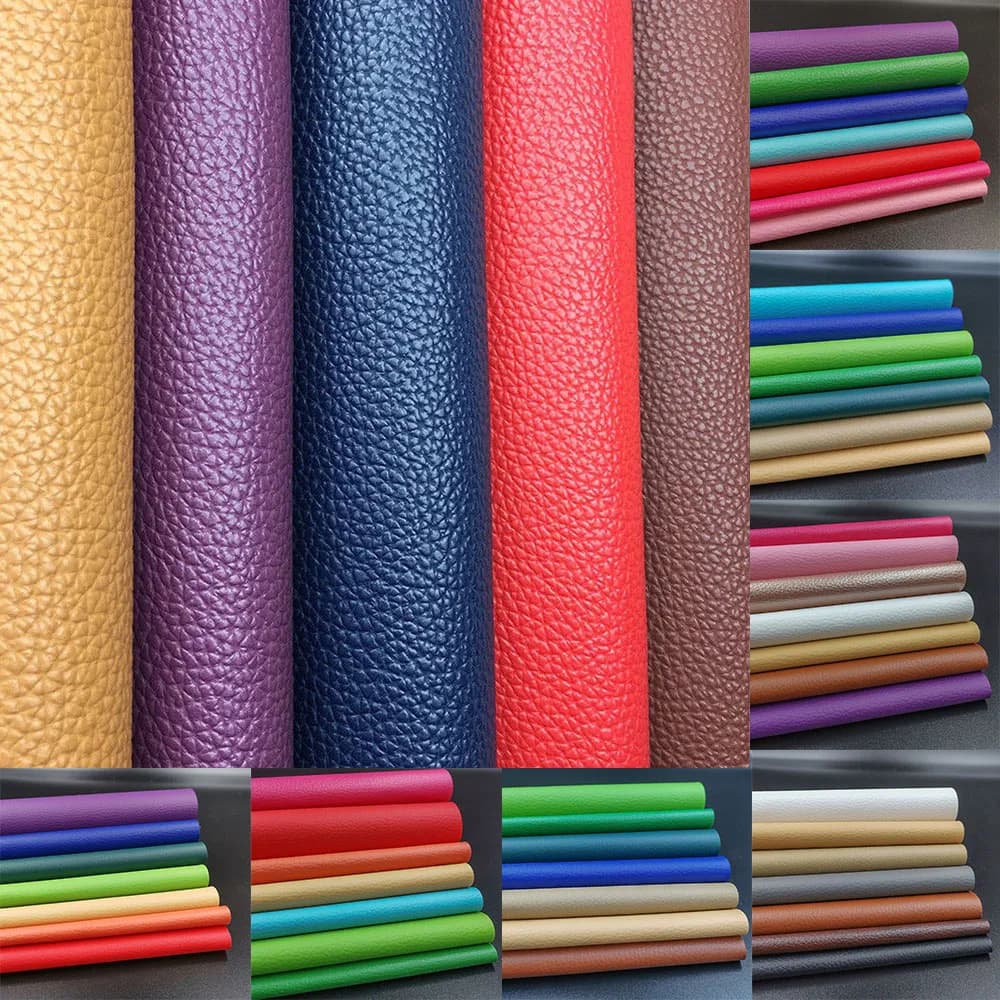 A4 Litchi PU Leatherette 인조 가죽 패브릭 합성 바느질 보우 가방 브로치 소파 자동차 DIY Hademade 소재 20X30CM 시트