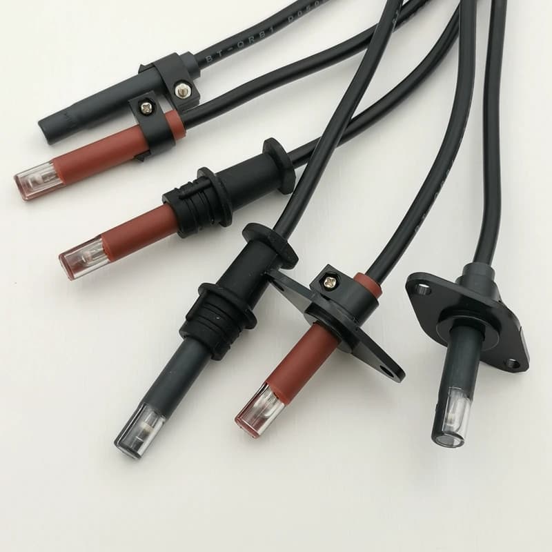 디젤 폐유 버너 용 레드/블랙 QRB1 표준 광전지 플라스틱 전구 불꽃 감지 센서 연소기 감광성 튜브