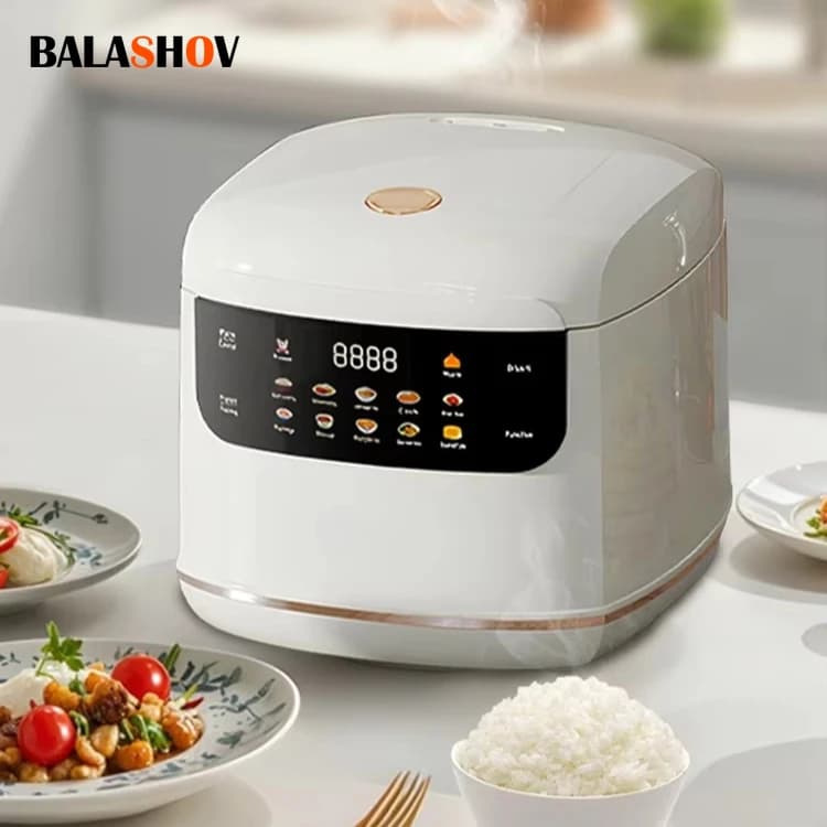 MultiCooker 전기 밥솥 110V 220V 붙지 않는 냄비 1-3 명 미니 요리 기계 찐 스마트 밥솥 주방 2L