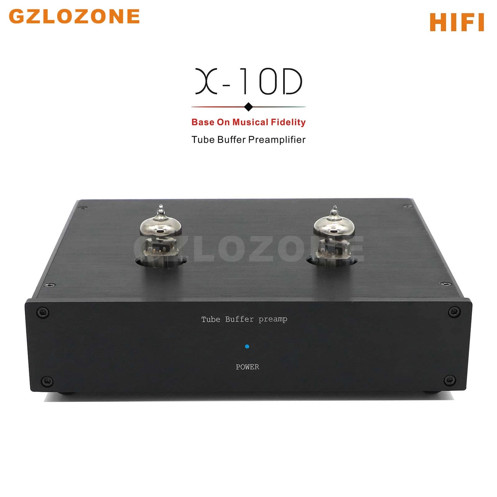 블랙/실버 HIFI 마감 튜브 버퍼 프리앰프 베이스(뮤지컬 피델리티 X-10D 프리앰프 기반)
