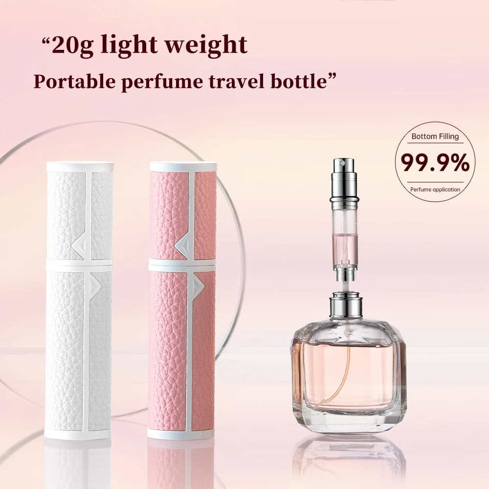 5ml PU 가죽 미니 향수 분무기 병 분무기 초경량 휴대용 여행 향수병 맞춤형 리필 용 병