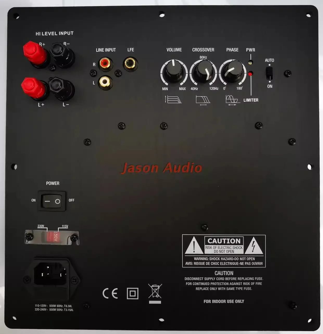 500w 클래스 D 디지털 전력 증폭기 모듈, 서브우퍼 증폭기 보드 서브우퍼 보드