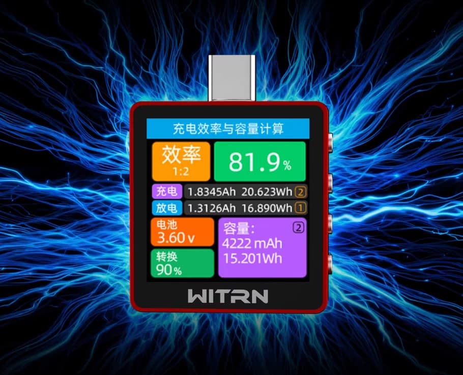 새로운 레드 버전 WITRN K2 INA237 48V 전압 및 전류 측정기 USB 테스터 PD3.1 고속 충전 프로토콜 감지 디코이 28VEPR