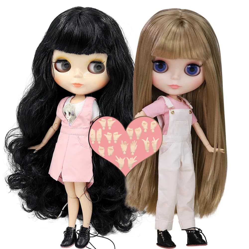 ICY DBS blyth 인형 1/6 bjd 장난감 공동 바디 화이트 스킨 샤이니 & 매트 페이스 30cm 판매 특별 가격 장난감 선물 애니메이션 인형