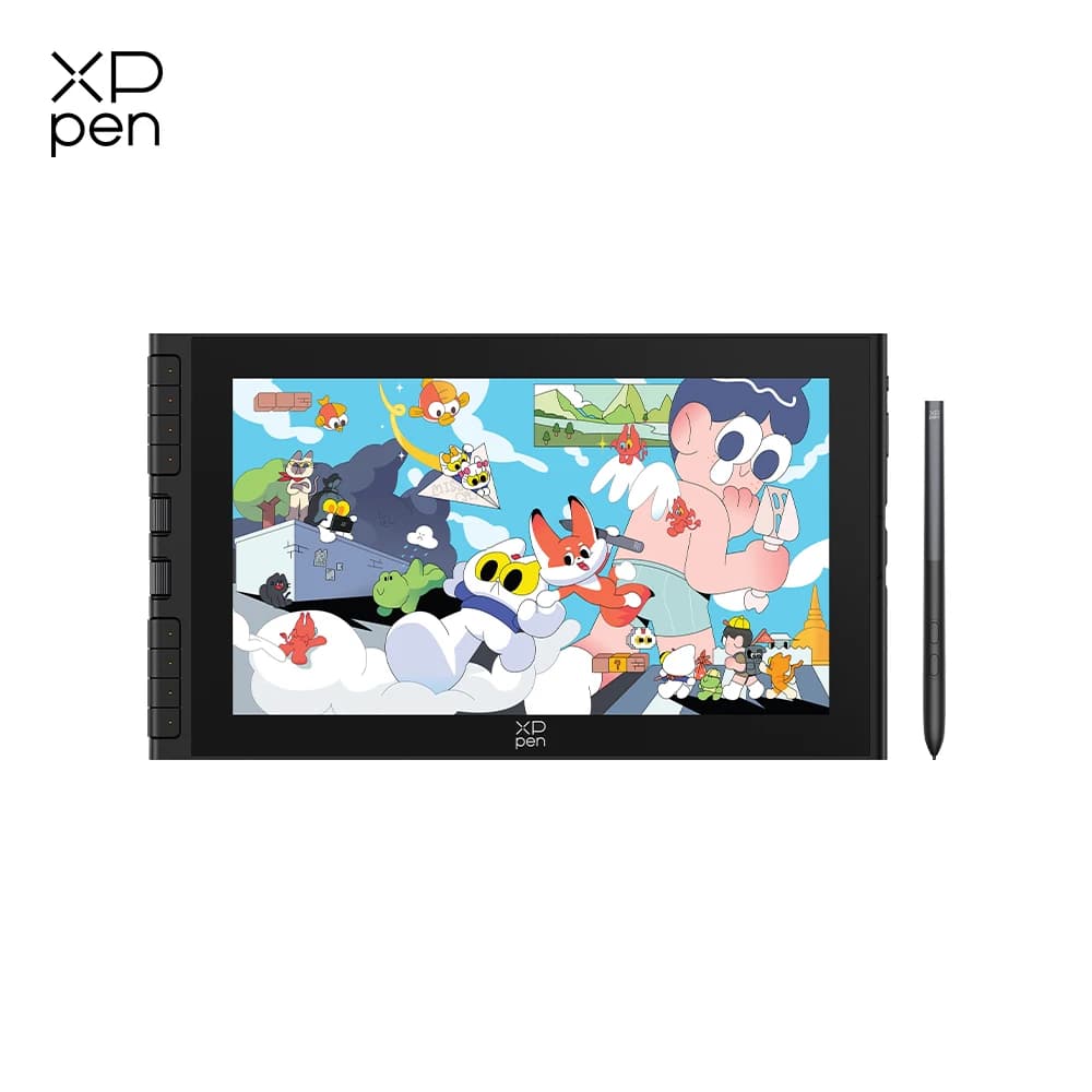 XPPen 아티스트 12 3세대 11.9인치 그래픽 모니터 (X4 스마트 스타일러스, 2개 다이얼, 8개 키, 접이식 스탠드 포함) 드로잉 디자인, 어린이 선물용