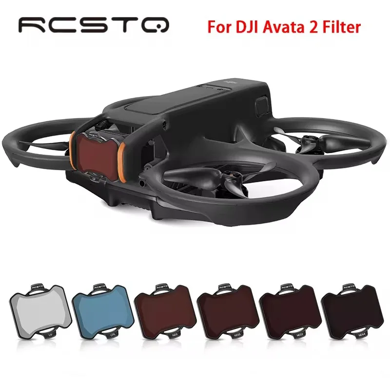 DJI 아바타 2 광학 유리 렌즈용 RCSTQ ND 필터, 조절 가능한 필터 세트 ND8 ND16 ND32 ND64 UV CPL 드론 렌즈 액세서리