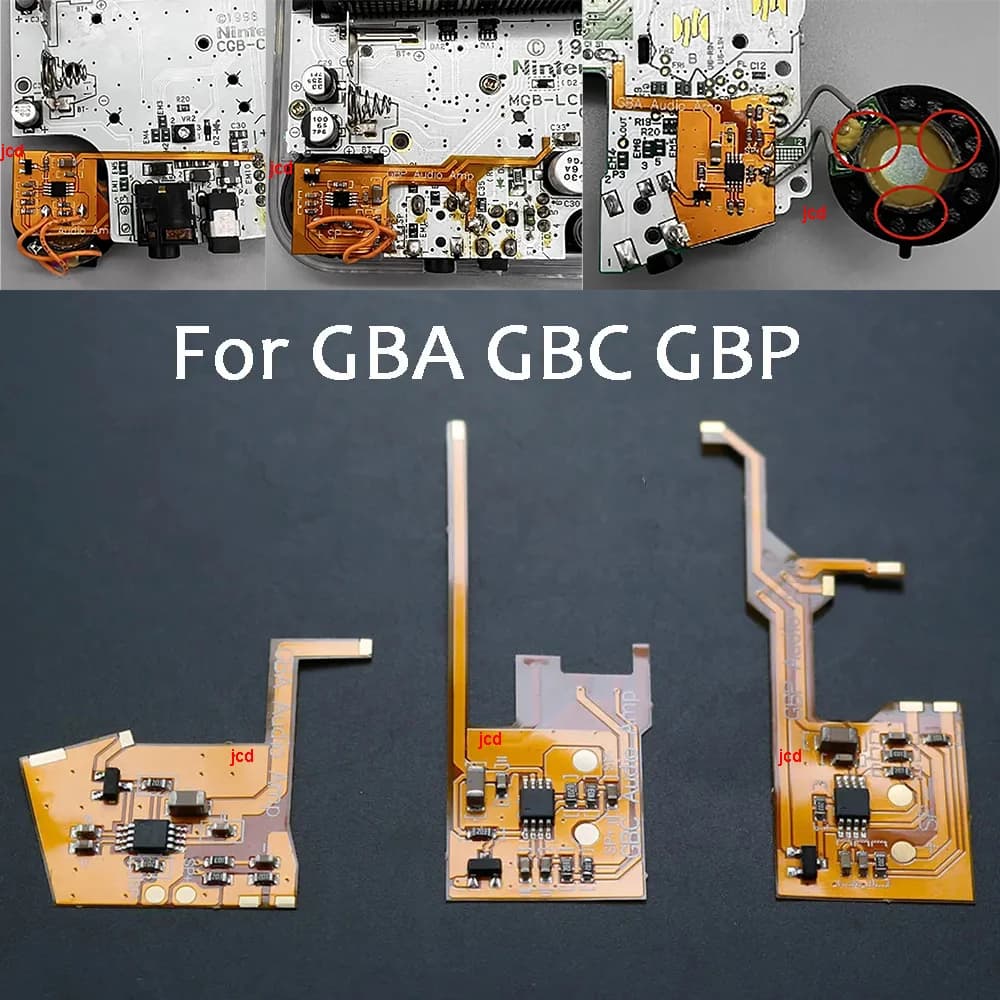 Gameboy Advance 컬러 포켓 GBA GBC GBP 사운드 앰프 용 1Pc 저전력 디지털 볼륨 증폭기 모듈