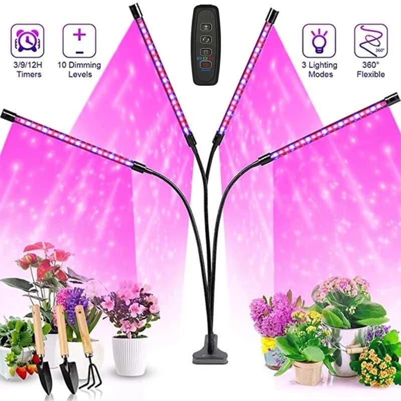 USB LED 식물 성장 빛 실내 정원 10 디밍 가능 레벨 성장 빛 전체 스펙트럼 타이머 설정 수경 온실 3H/9H/12H