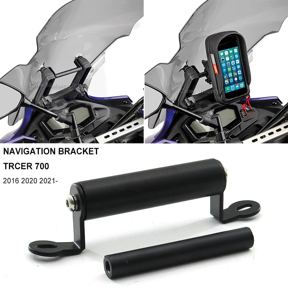 YAMAHA Tracer 700 Tracer 7 GT 오토바이 액세서리 GPS 네비게이션 플레이트 브래킷 앞 유리 스탠드 전화 휴대 전화 홀더