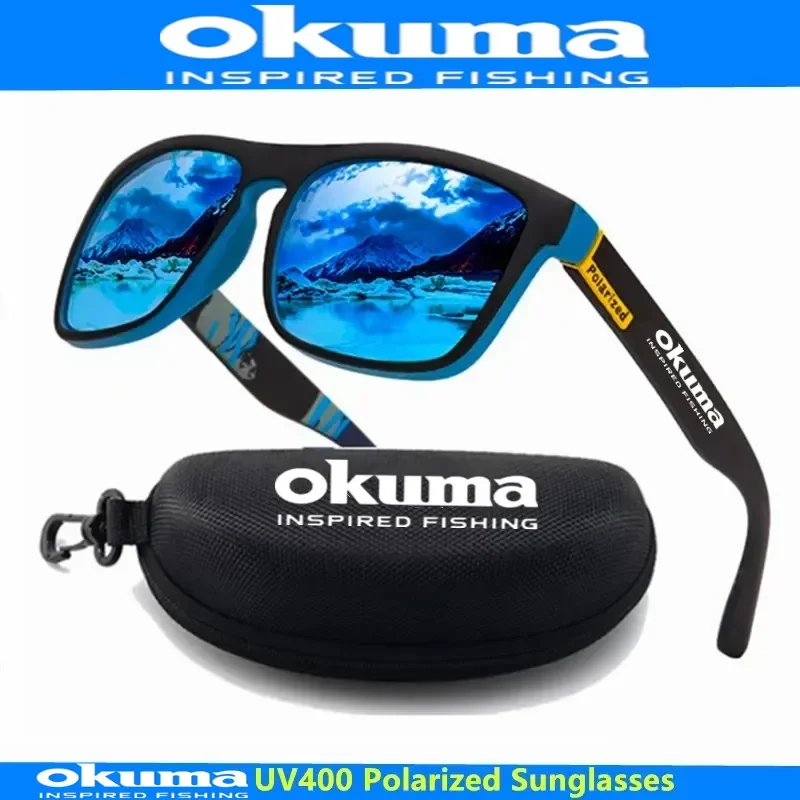 Okuma 편광 선글라스 UV400 남성용 및 여성용 야외 사냥, 낚시, 자전거 운전, 선글라스 옵션 상자