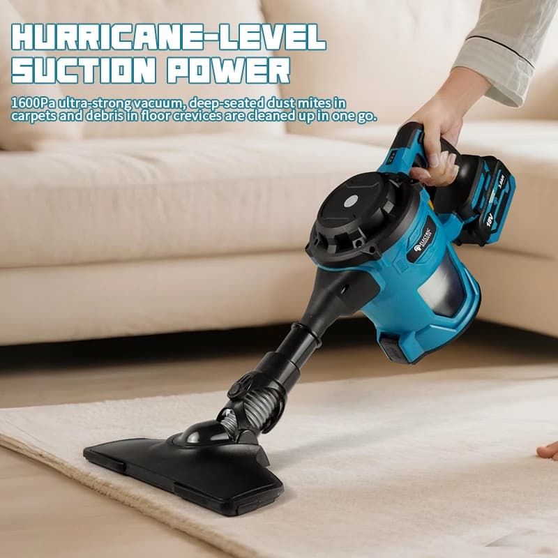 16000pa 무선 전기 진공 청소기 Makita 18v 배터리 핀 용 휴대용 충전식 건식/습식 먼지 카펫 수집기 기계