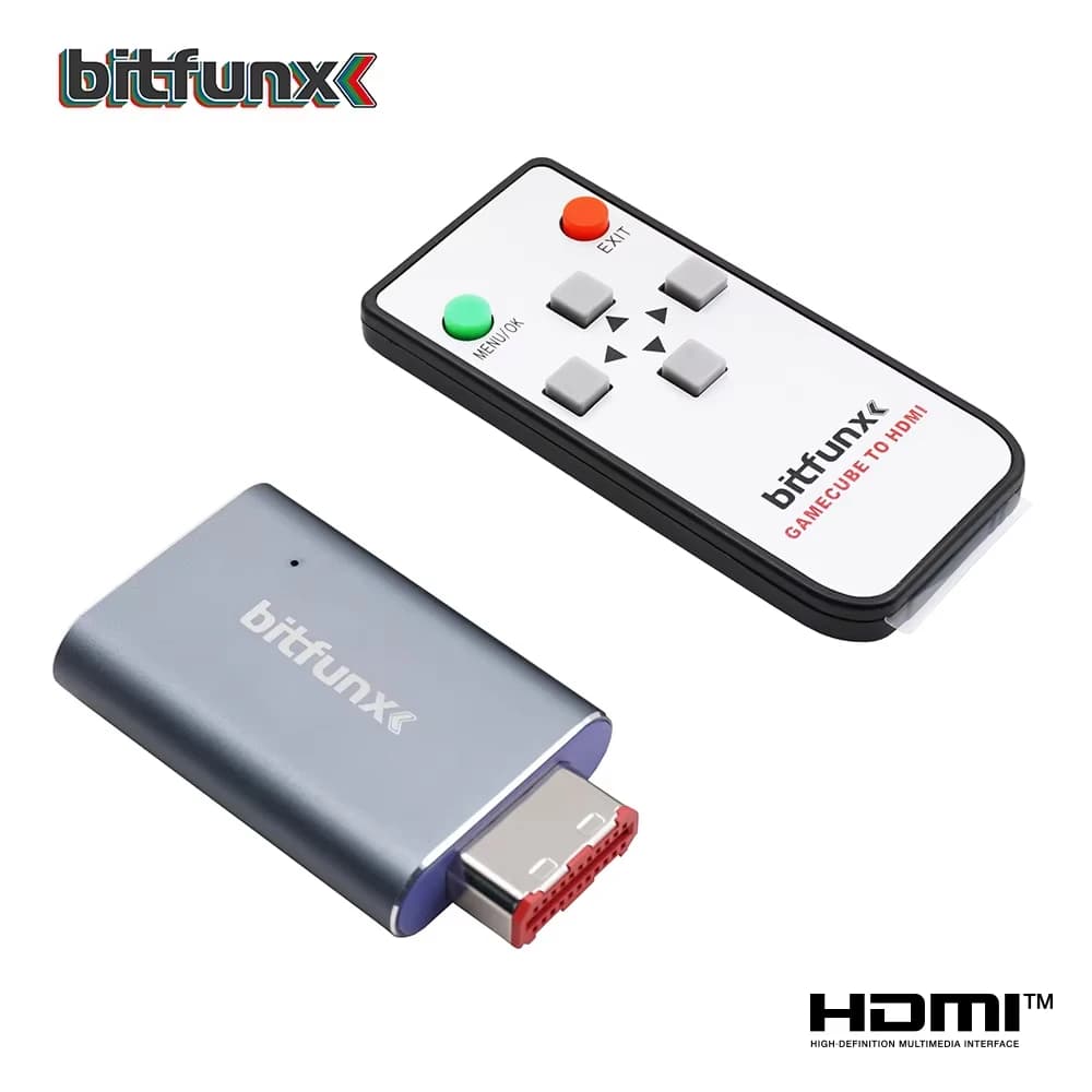 비트펀스 GC 비디오 HDMI ™ 디지털 AV를 HDMI로 변환하는 어댑터 ™ 닌텐도 게임큐브 NGC DOL-001 게임 콘솔용 GC2HD