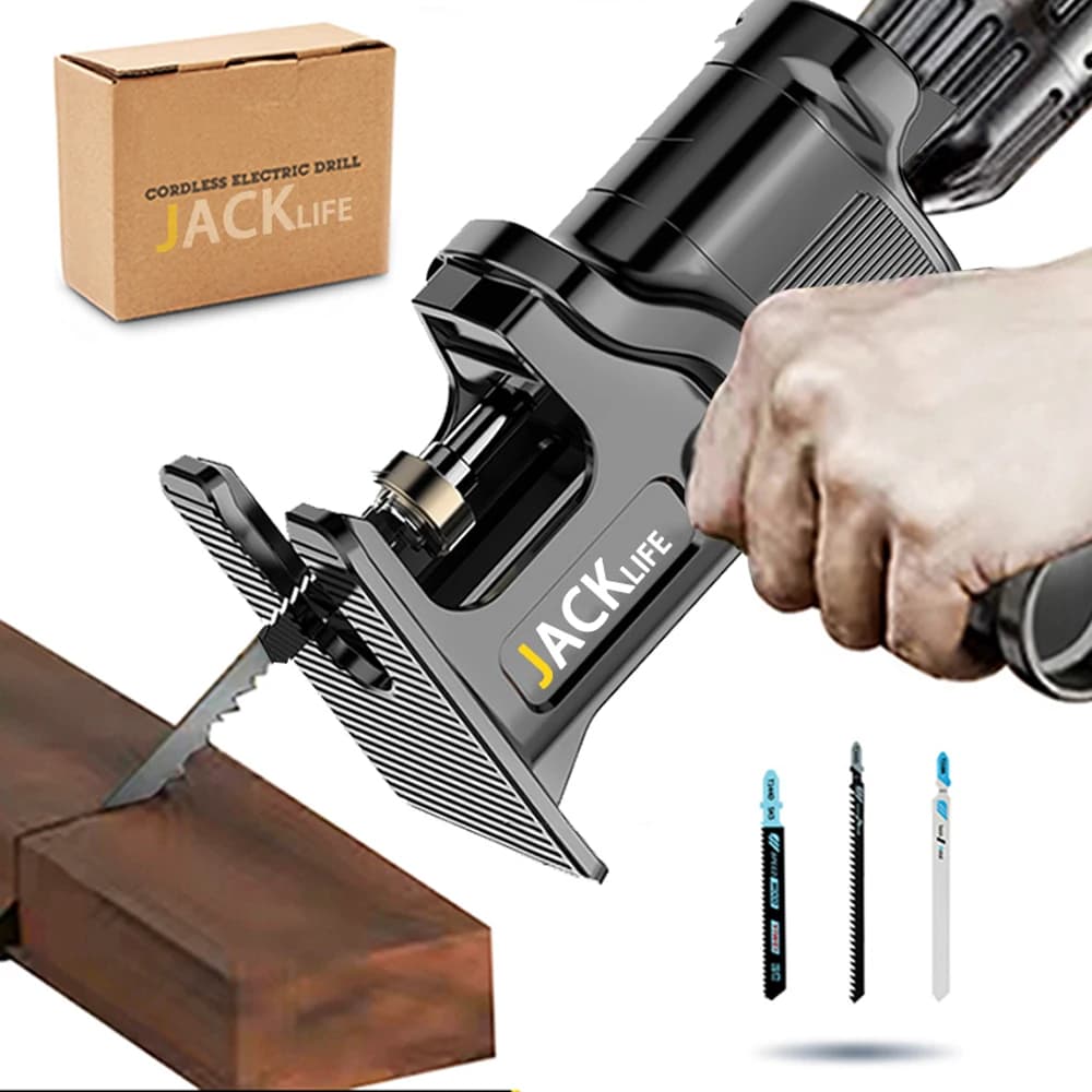 JANGKLIFE 스크루 드라이버 변환 헤드, 전기 드릴에서 전기 톱, 가정용 왕복 톱, 다기능, 목재 도구