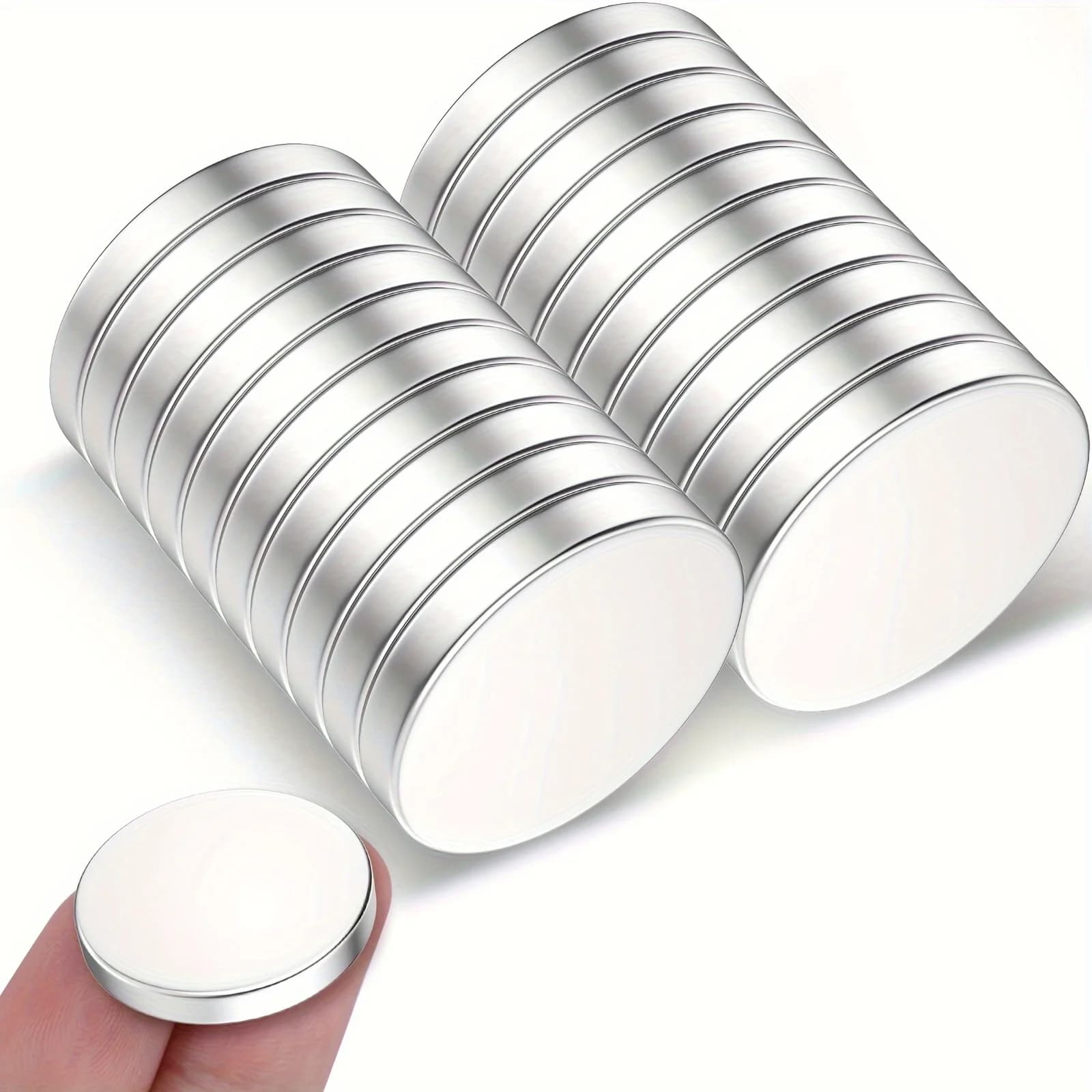 과학, 도구 보관, 실험실, 사물함, 건축, 장식, 도구 상자 등에 적합한 20pcs 18mm x 3mm 작은 자석