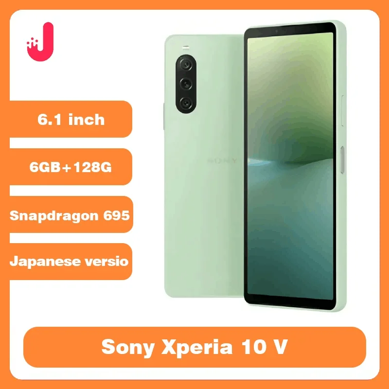 기존 휴대폰 Sony Xperia 10V 일본어 버전 6GB+128GB ROM 6.1 "OLED pdragon 695 Octa Core Android 스마트폰