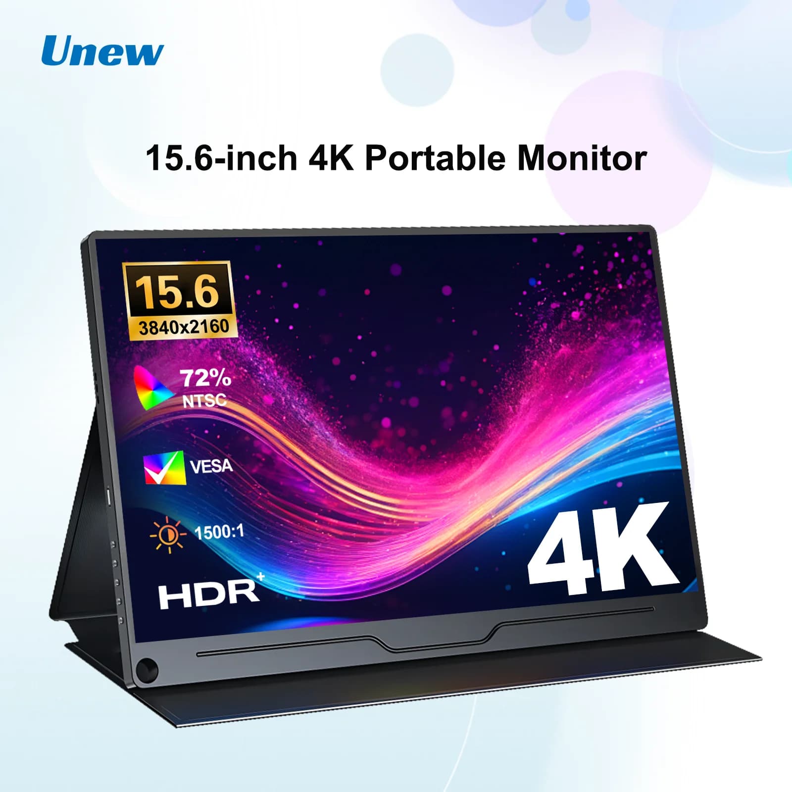 15.6인치 휴대용 모니터 UHD 3840X2160 초박형 4K IPS 스크린 PC 게임용 외부 디스플레이 Xbox 스위치 PS4/5용