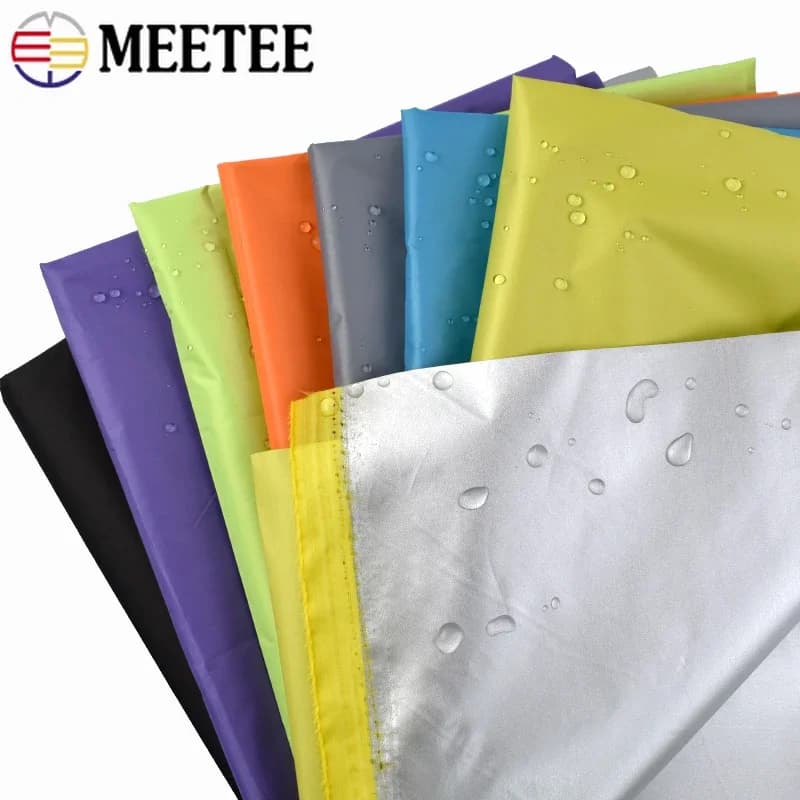 100-500cm*148cm 190T 얇은 방수 은색 코팅 원단 야외 자외선 차단 차양막 립스탑 우산 천 텐트 소재