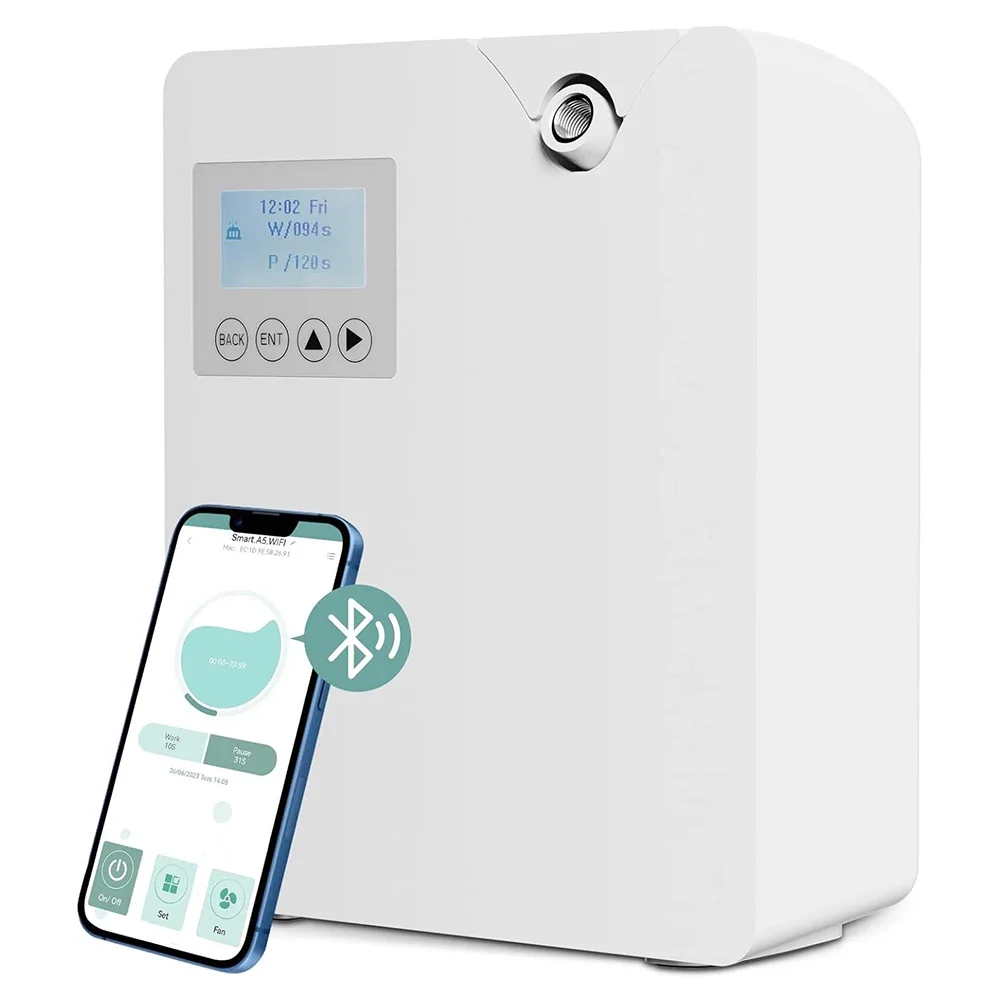 물이없는 향수 디퓨저 300ml WIFI 제어 향료 디퓨저 타이머 기능 홈 호텔 용 공기 청정제 냄새 분배기