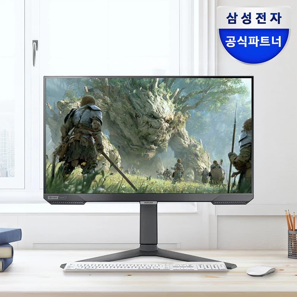 삼성전자 오디세이 G4 S25BG400 25인치 IPS 광시야각 게이밍 모니터 피봇 높낮이 조절 NVIDIA G-sync 240Hz 1ms LS25BG400EKXKR