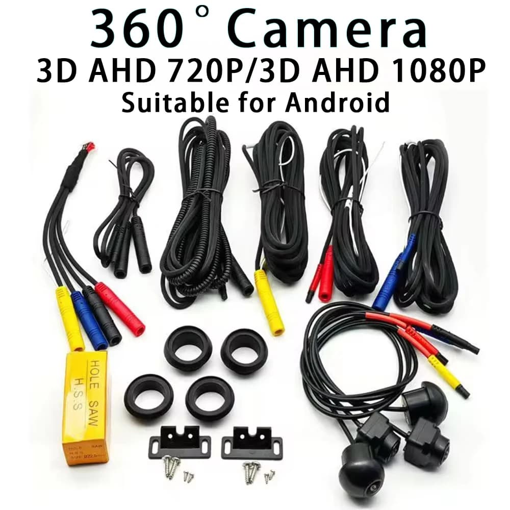 자동차 360 ° Android 멀티미디어 화면용 파노라마 시스템 카메라, 360APP 기능을 갖춘 Android 멀티미디어 시스템