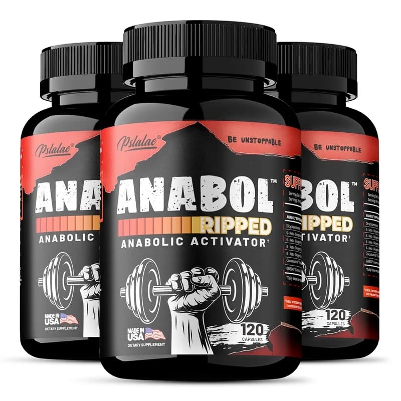 Anabol Ripped Anabolic Muscle Builder - 더 강한 근육, 펌프, 에너지 및 지구력, 성능 및 근육량을 위한 운동 전