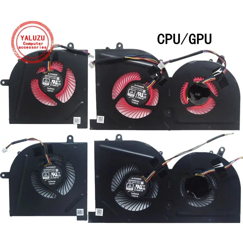 MSI GS63VR GS63 GS73 GS73VR GS62 MS-16K2 MS-16K3 MS-16K4 MS-16K5 MS-17B1 MS-17B2 용 새 노트북 CPU GPU 냉각 팬