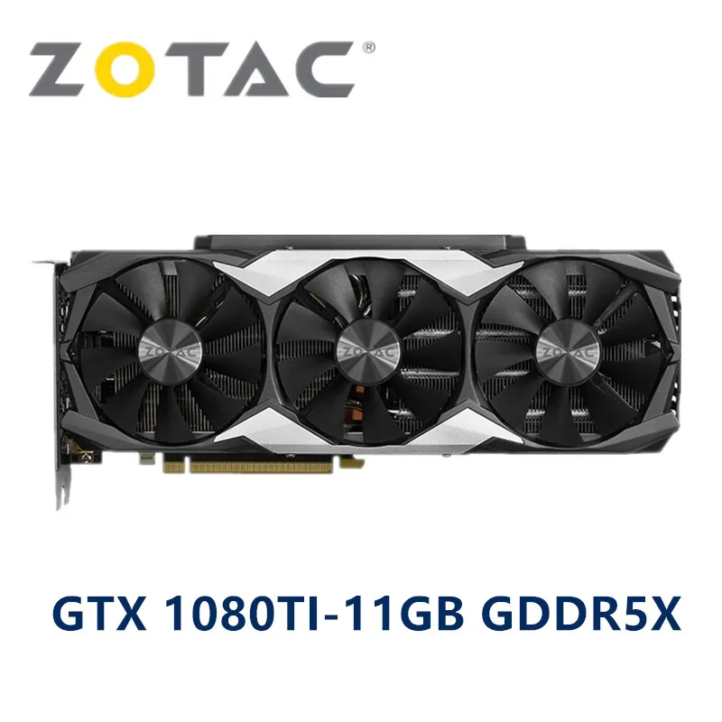 ZOTAC GTX 1080 Ti 1080Ti 11GB GPU 그래픽 카드 GeForce GTX1080 GTX1080Ti 비디오 카드 NVIDIA 컴퓨터 게임 게임 데스크탑 PC DVI