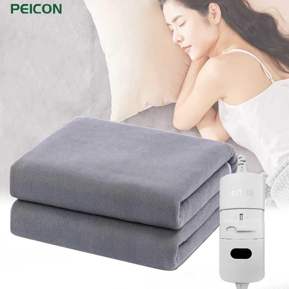 전기 난방 담요, 자동 온도조절기, 더블 바디 워머, 침대 매트리스, EU 플러그, 220V, 전기 난방 카펫 매트 패드