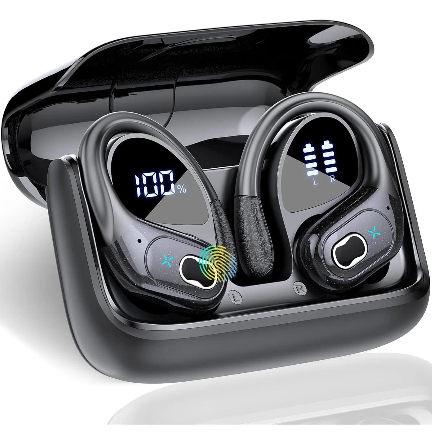 기존 GDLYL HD65 TWS Bluetooth V5.4 헤드폰 무선 LED 디지털 디스플레이 이어폰 소음 감소 방수 헤드셋 New