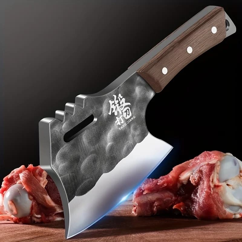 두꺼운 도마 칼, 뼈를 자르기 위한 특수 칼, 정육점 칼, 레스토랑 주방에 적합