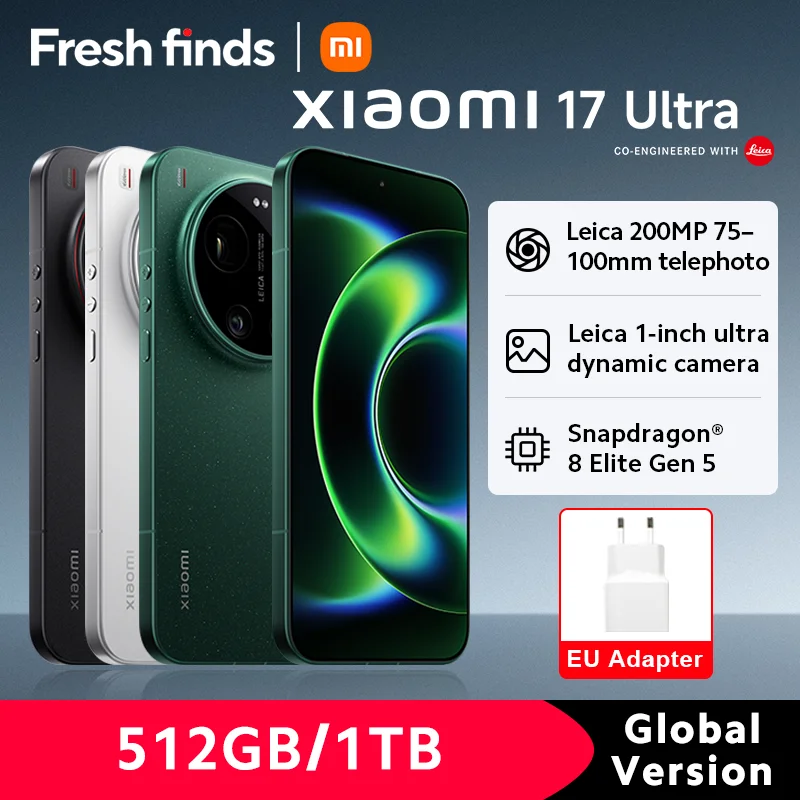 【월드 프리미어】글로벌 버전 샤오미 17 울트라 스마트폰 라이카 카메라 6000mAh 90W 하이퍼차지 6.9인치 스냅드래곤 ® 8 엘리트 5세대