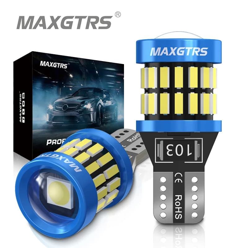 2x W5W T10 LED CANBUS 오류 없음 5W5 12V 8W 950Lm 슈퍼 밝은 자동차 인테리어 측면 조명 194 3030 SMD 자동 전구 흰색 호박색 빨간색
