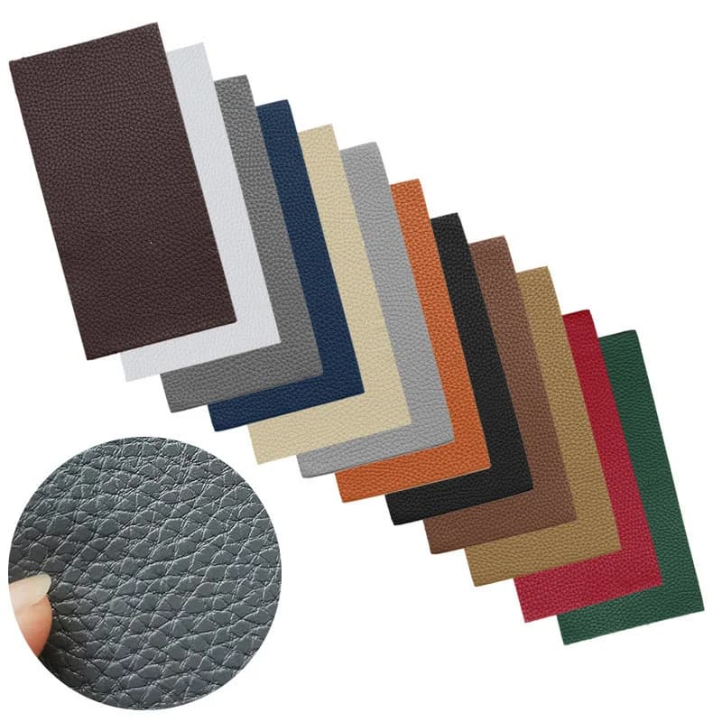 20X10Cm 12 색 철 없음 소파 의류에 자기 접착 스틱 가죽 PU 패브릭 대형 스티커 패치 열매 패턴 수리