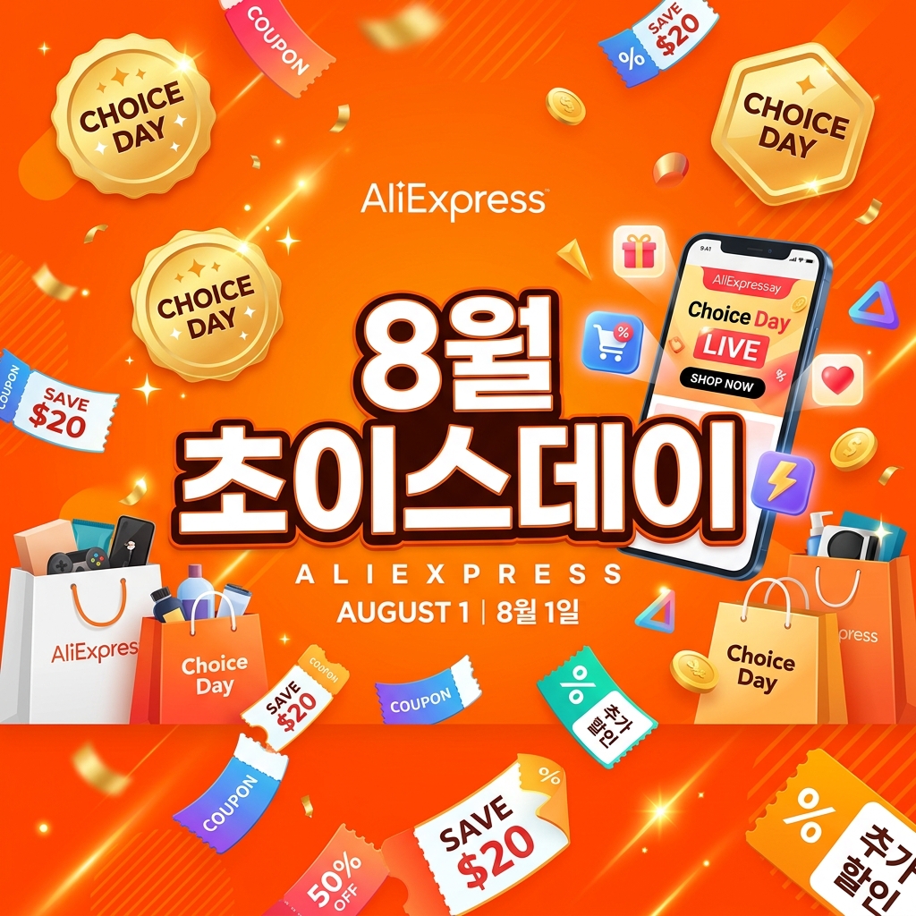 2026년 8월 알리익스프레스 초이스데이 할인코드 & 직구 꿀팁 완벽 가이드