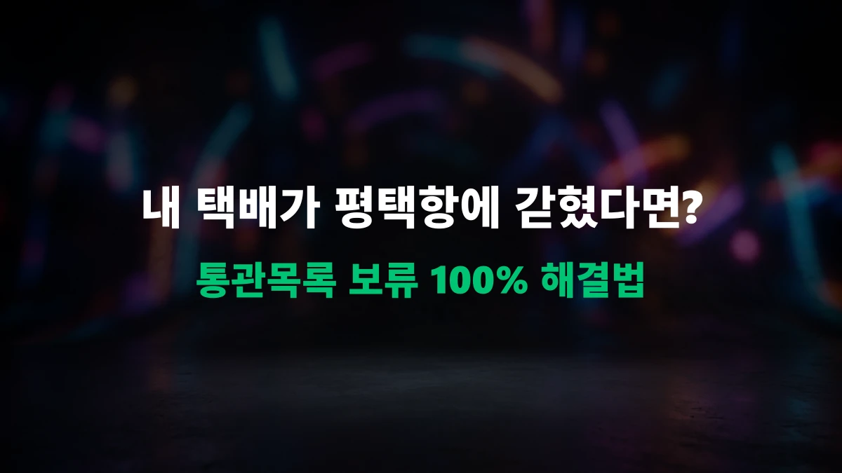 [직구 가이드] 배송 지연? 알리익스프레스 배송조회 '통관목록 보류' 완벽 해결법